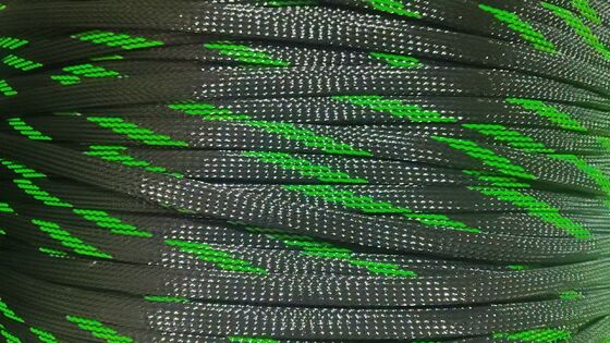 ราคาดี ปลอกหุ้มสายเคเบิลถัก PET ทนไฟ ยืดหยุ่นสูง ทนต่อการเสียดสี สำหรับป้องกันชุดสายไฟ ออนไลน์