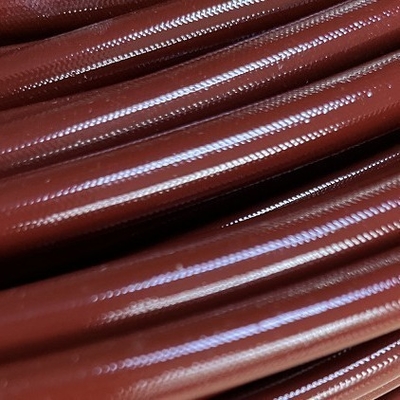 ราคาดี ปลอกหุ้มซิลิโคนไฟเบอร์กลาส 8 มม. สีน้ำตาลแดงถักเคลือบ ออนไลน์