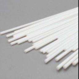 ปั้น PTFE กลม Rod 300mm, กราไฟท์ขาวเติม PTFE Rod